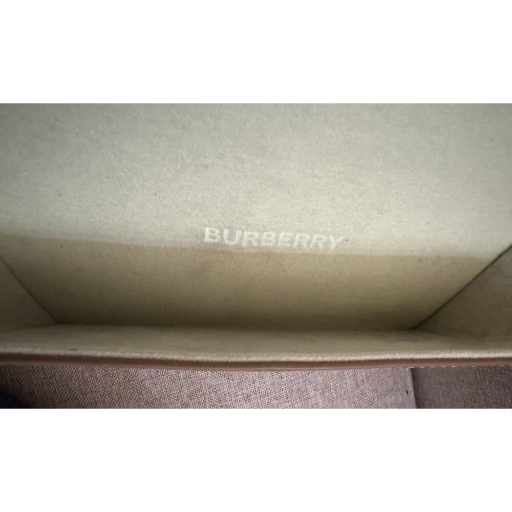 Burberry London England Leather Tan Sunglasses Magnetic Flap Cover Case - Picture 7 of 7